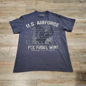 Black Ink Design United States Air Force USAF Graphic Tee Shirt Mens Size Medium